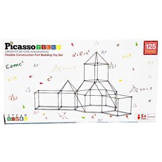 PicassoTILES 畢卡索 兒童城堡建築套件 125片裝, 1盒