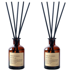 茶色擴香瓶 飯店香水型 120ml 室內香氛, 英國梨小蒼蘭, 2件