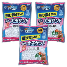 IRIS OHYAMA 愛麗思歐雅瑪 大玉脫臭貓砂 1.7kg, 4L, 3袋, IR-TIO-4L, 脫臭