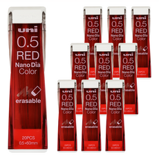 Uni 三菱 自動鉛筆芯 UNI0.5-202NDC 紅色 0.5mm, 10支