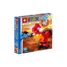 LIGHT STAX HYBRID 系列 Growing Dinosaur 恐龍組 64積木+9 STAX 聲光積木, 1盒