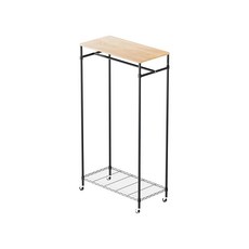 dayneeds 日需百備 木頂板單桿衣架, 漂流木紋 黑色