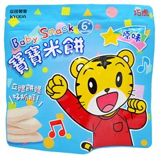KYODA 京田製菓 巧虎寶寶米餅 適合6個月以上寶寶 原味 立體餅體好抓握, 30g, 1包