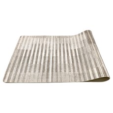 半島良品 5.0科技皮吸水防油地墊 長款, 侘寂風條紋, 1個