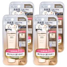 MEISHOKU 明色 MoistLabo保濕遮瑕精華BB霜 SPF50+ PA++++ 高遮瑕、高持妝、高耐汗, 02 珠光色, 30g, 4條