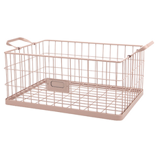 Dailylike 復古造型籃子, 薔薇粉, 1個