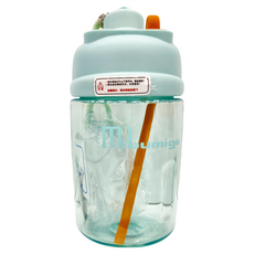 便攜時尚可愛吸管水杯, 顏色隨機, 650ml, 1個