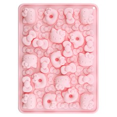 CHEFMADE 學廚 Hello kitty巧克力硅膠模 17.6 x 24 x 1.8cm 0.3lbs, Hello kitty 粉色, 1個