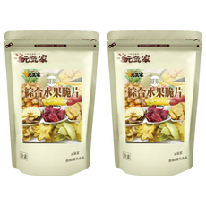 元氣家 綜合水果脆片, 多種新鮮水果製成 保留水果原有風味, 100g, 2包