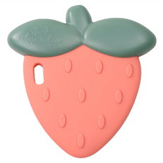 矽膠固齒搖鈴 柔軟安全 舒緩長牙不適 促進感官發展, 甜心草莓 Itzy Ritzy, 1個