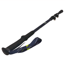 pioneer 開拓者 天狼星5系三節速鎖登山杖, 7075鋁合金杖身, 輕量EVA手柄, 可伸縮設計, 長135cm 收納57cm, 啞光藍, 1支