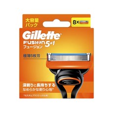 Gillette 吉列 Fusion系列 電動刮鬍刀替換刀頭, 8個, 1盒