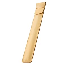 Topia 高級鼓棒皮革收納袋 黃色, 1個