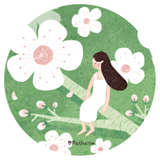 硅藻泥 軟杯墊 表面PU皮革+聚酯纖維+天然橡膠, 花語, 5個