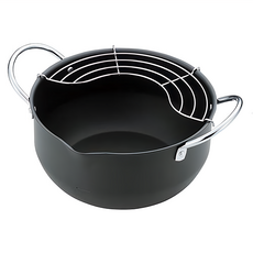 濾油網炸鍋, 產品尺寸: 226mm, 材質: 鋼矽烤漆, 單一商品