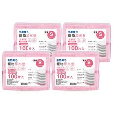 毛乾爽 寵物尿布墊, 吸水不織布設計, 上層快速吸水, 高分子吸水層, 33 x 45cm, 100片, 4包