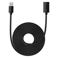 Baseus 倍思 輕享系列 USB3.0延長線 星曜黑, 5m, 1條