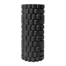 DREAMCATCHER 捕夢網 加長瑜珈按摩滾筒 加厚平牙款, 適合運動後伸展 舒緩肌肉 調整瑜珈姿勢, 45cm, 黑色, 1個