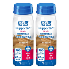 Supportan 倍速 癌症專用配方, 高蛋白, 添加魚油, 卡布奇諾口味, 200ml, 2瓶