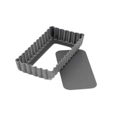 Cakeland Albrid系列 菊花長方形不沾小派盤, 10cm, 1個