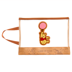 Disney 迪士尼 維尼氣球牙刷繡網紗文件袋, 33.5 x 24.7cm, 1個