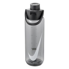 NIKE 耐吉 TR RECHARGE 大口徑水壺, 透明黑色, 700ml, 1個