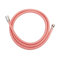 AQUADUO PVC 淋浴軟管 1.5M 自動排水, 粉紅色