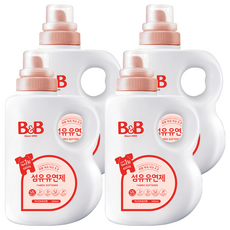 B&B 嬰兒衣物柔軟精 茉莉玫瑰, 1.5L, 4瓶