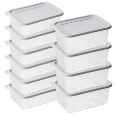 comet Home 長方形保鮮盒 750ml 6個 + 1L 4個, 10個, 1組