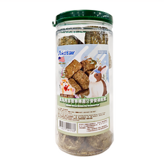 A star 鼠兔用苜蓿草磚, 磨牙營養補給食, Alfalfa Grass, 適用於兔子, 1罐
