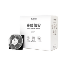 HUKUROU 福來朗 殺蟑餌錠, 一錠滅蟑, 大小蟑螂皆有效, 16入, 1盒, 3g