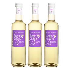 Casa Rinaldi 凱薩 白酒醋, 500ml, 100%義大利產品, 3瓶