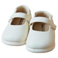 BalSori 孩童平底啾啾鞋 Y873 象牙白 120mm 舒適好穿