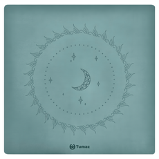 Tumaz 月熊 健身 天然橡膠瑜珈墊 (星空升級款), 610 x 610 x 4.5mm, 蒂芬妮綠, 1個