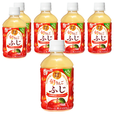 Sunpack 日本青森旬富士蘋果汁, 6瓶, 280ml, 100%蘋果原汁, 無添加