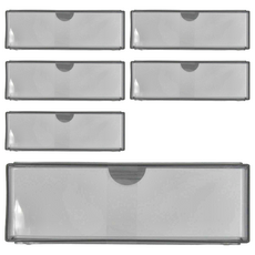 化妝品分格收納盒 有蓋 分格款 20 x 9.5 x 8.1cm, 白色, 6個