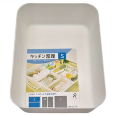 抽屜分隔長方形收納盒 簡約多功能收納 空間整潔有序, 白色, 1組