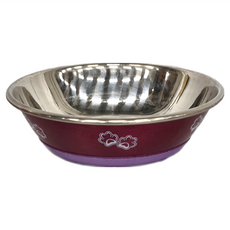 Durapet 不銹鋼寵物碗- S, 漾粉色, 1個