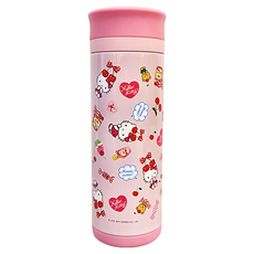 Hello Kitty 凱蒂貓 櫻桃保溫杯 304不鏽鋼內膽, 繽紛粉色, 350ml, 1瓶