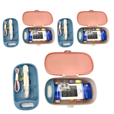 便攜縫紉套裝針線盒 3個顏色, 黑色 +粉紅色 + 白色, 1組