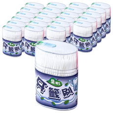 粉彩小兔 葉形牙籤刷 BC150, 0.1cm, 300支, 24罐