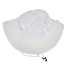 兒童款 抗UV親子遮陽帽 遮脖 S, 白漁夫, S(46~50cm)