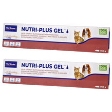 Virbac 維克 Nutri-Plus Gel 克補軟膏, 高能量營養膏, 120.5g, 貓狗適用, 高能量補給品, 2條