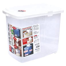 inomata 分隔儲米箱 (10kg) 容量 16L 量杯容量 1L, 白色, 36.9 x 21.7 x 31.5cm, 1個