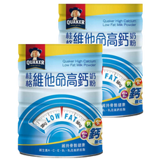 QUAKER 桂格 維他命高鈣奶粉, 1.65kg, 2罐