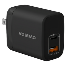 Oweida UT-25W 黑色 25W快充 1A1C充電頭, 1個