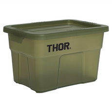 THOR 迷你收納箱 1L 透綠色 - 桌面收納、小物整理、防塵, 1個