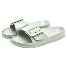 大排扣軟底拖鞋 防臭防滑耐磨 EVA材質, 綠色, 390mm