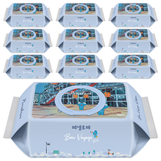 Penelope Bon Voyage 嬰兒用濕紙巾套裝, 70張, 10包