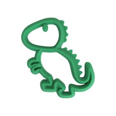 itzy ritzy 造型矽膠固齒器 - 俏皮恐龍, 單件, 1個